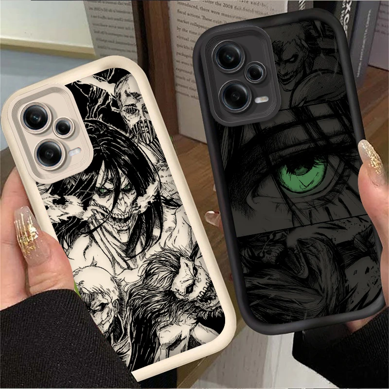 Hot Attack on Titan Case For Xiaomi Redmi Note 13 14 12 11 Pro Plus 5G 14S 12S 11S 10S 10 9 Redmi 14C 13C 12C 12 4G Soft Cover