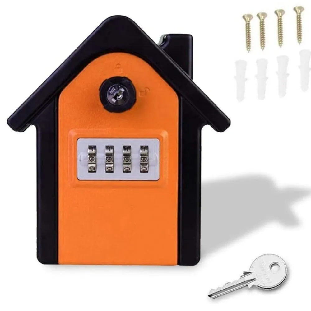 Resettable Combination Key Lock Box Waterproof Weatherproof Combination Lockbox High-capacity Large Capacity Key Storage Box