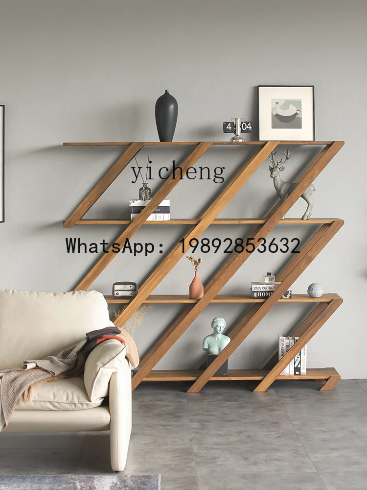 XL  Solid Wood Bookshelf Living Room Study Silent Wind Wall Display Stand