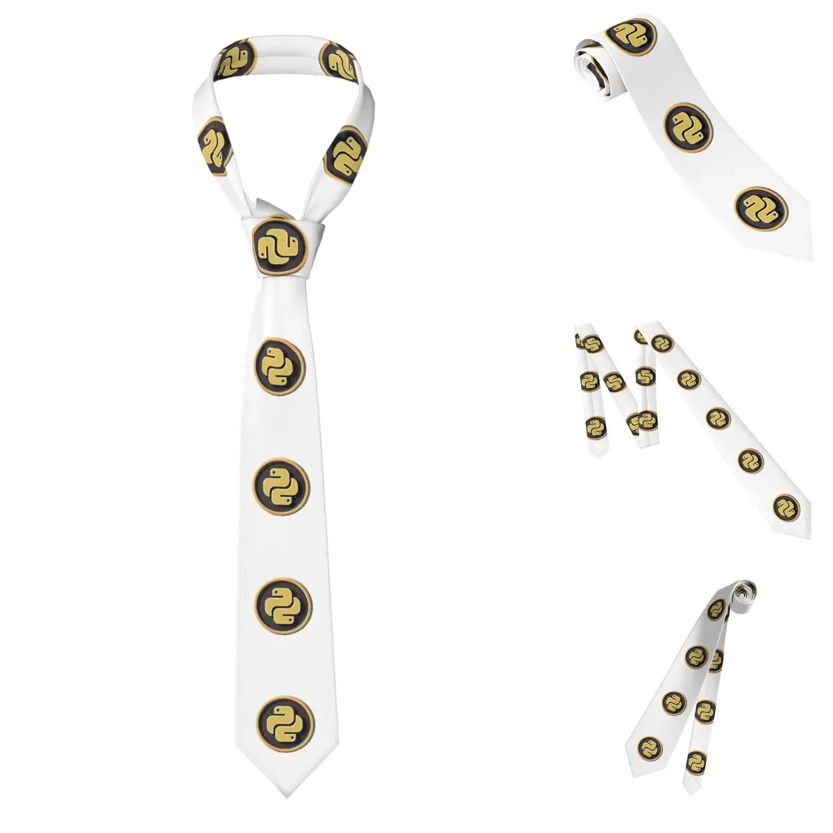 Gravata de programação python para homens seda poliéster 8 cm gravatas acessórios de festa gravata casual gravatas