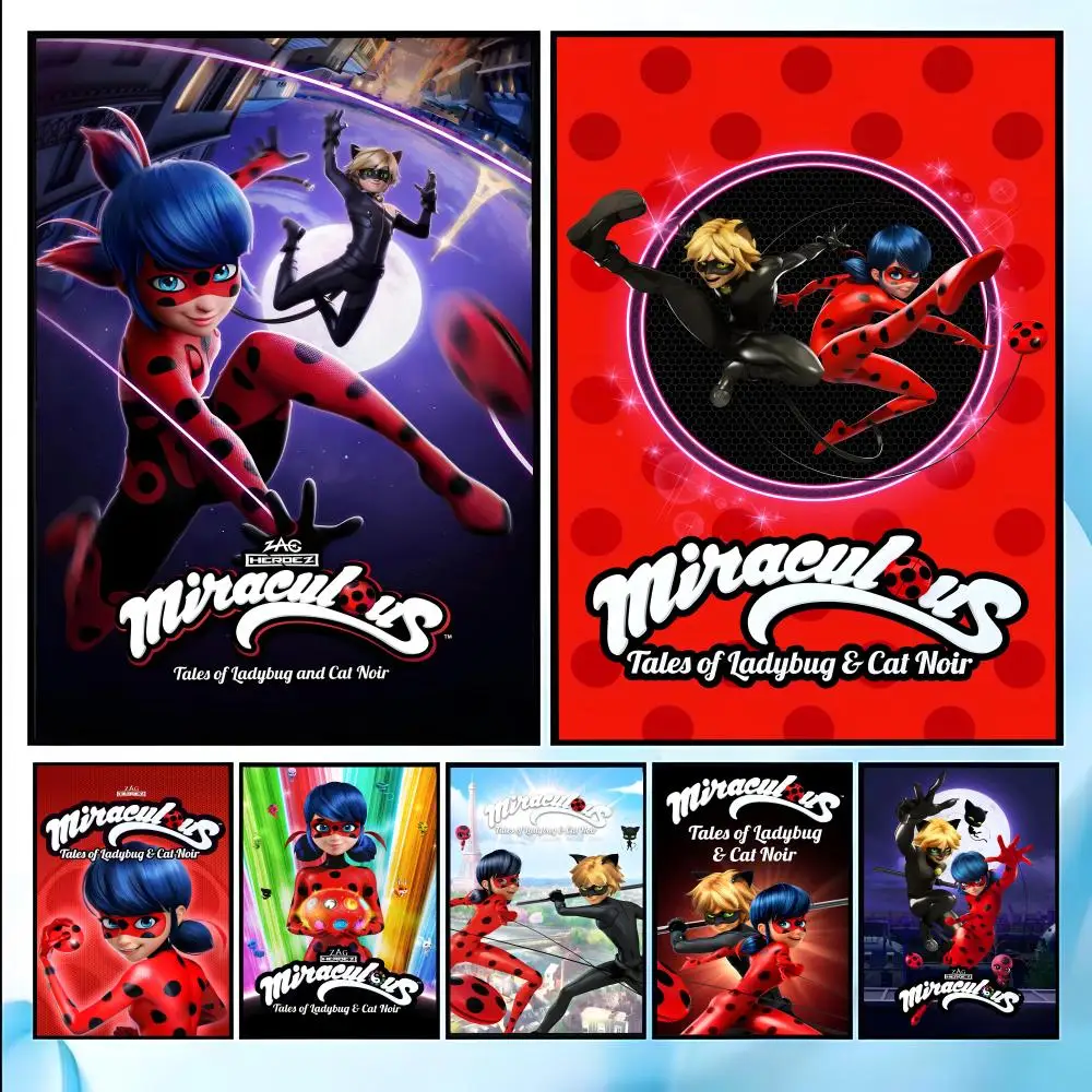 M-Miraculous Poster HD Art Sticky Wall Waterproof Home Living Room Bedroom Bar Aesthetic Decoration