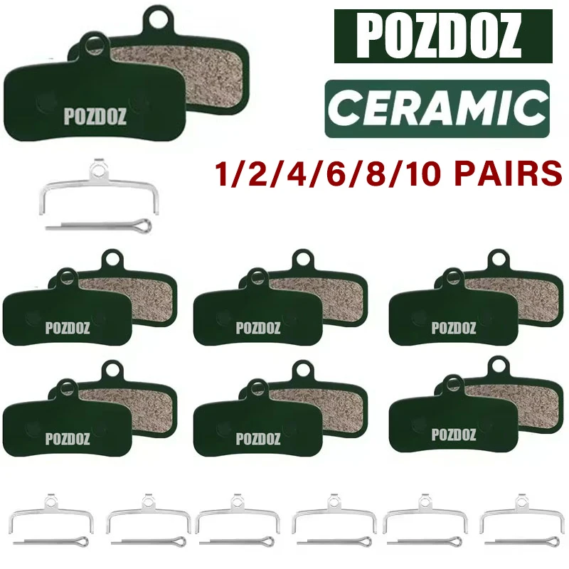 POZDOZ Ceramic Hydraulic Disc Brake Pads Wear-resistant Disc Brake Pads for SHIMANO D02S N03A MTB 1/2/4/6/8/10Pair MTB Brake Pad