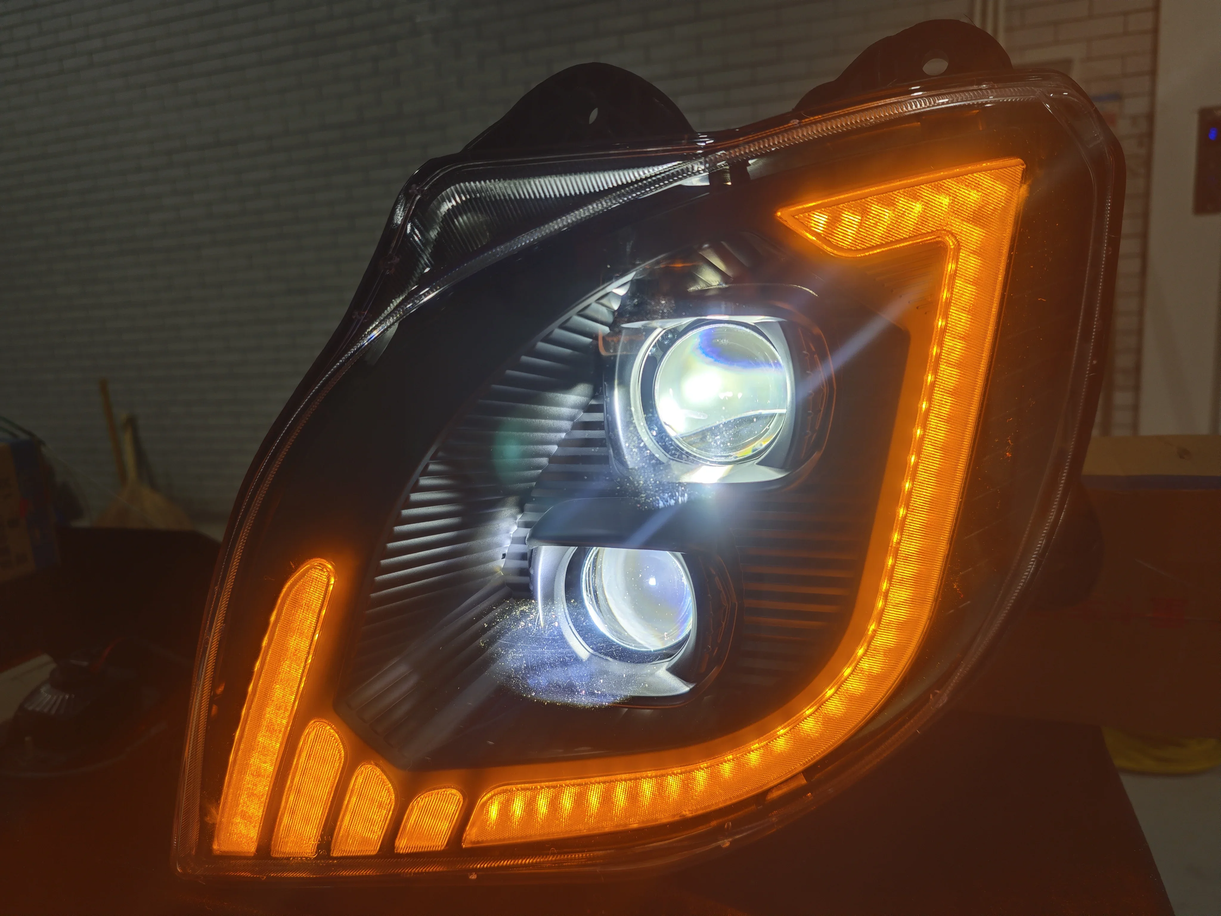 1Pcs 24V Full led lorry headlight Fit For DAF XF106 CF106 116 510 Euro truck 1835879/875 / 1835878/874