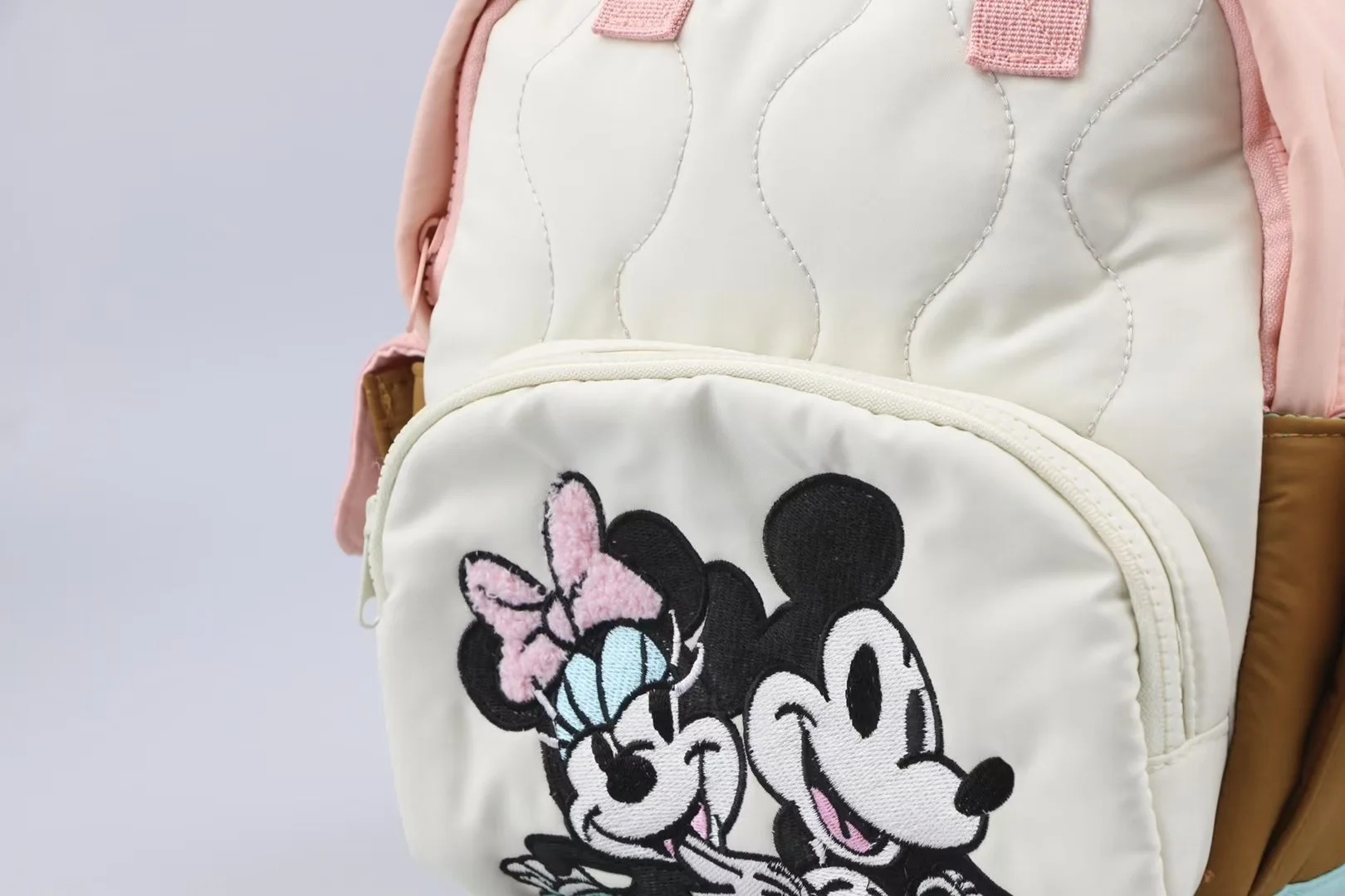 Disney Cute Mickey and Minnie Children's Backpack Girls Cartoon Print Large Capacity Book Storage Kindergarten Baby School Bag