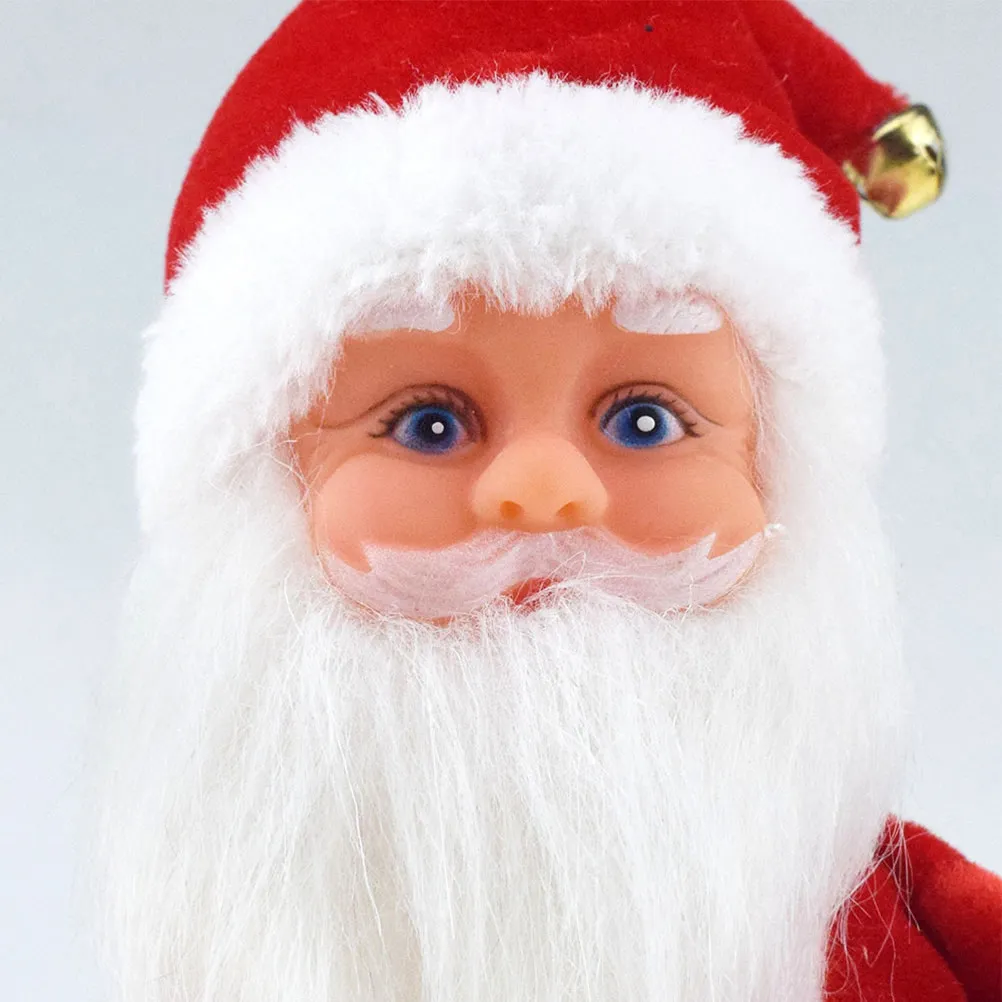 Aa Battery Powered Swing Singing Santa Claus Light Bell Animated Christmas Decoration Festive Home Room Car Gift for Kids
