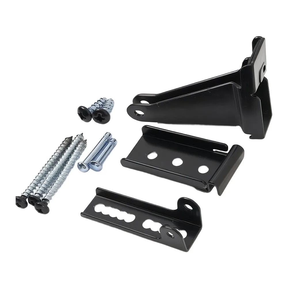 Storm Door Bracket for Improved Door Alignment and Support - Iron Construction Bracket with All Mounting Hardware