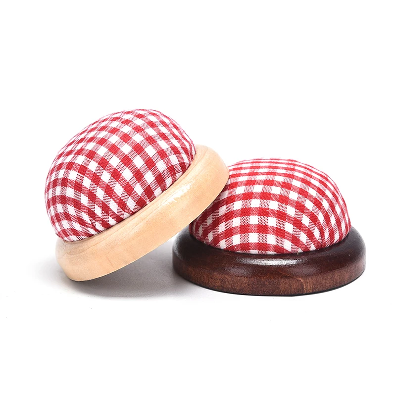 Wood Bottom Base Needle Pin Cushion Pillow Holder Sewing Craft Stitch DIY Craft