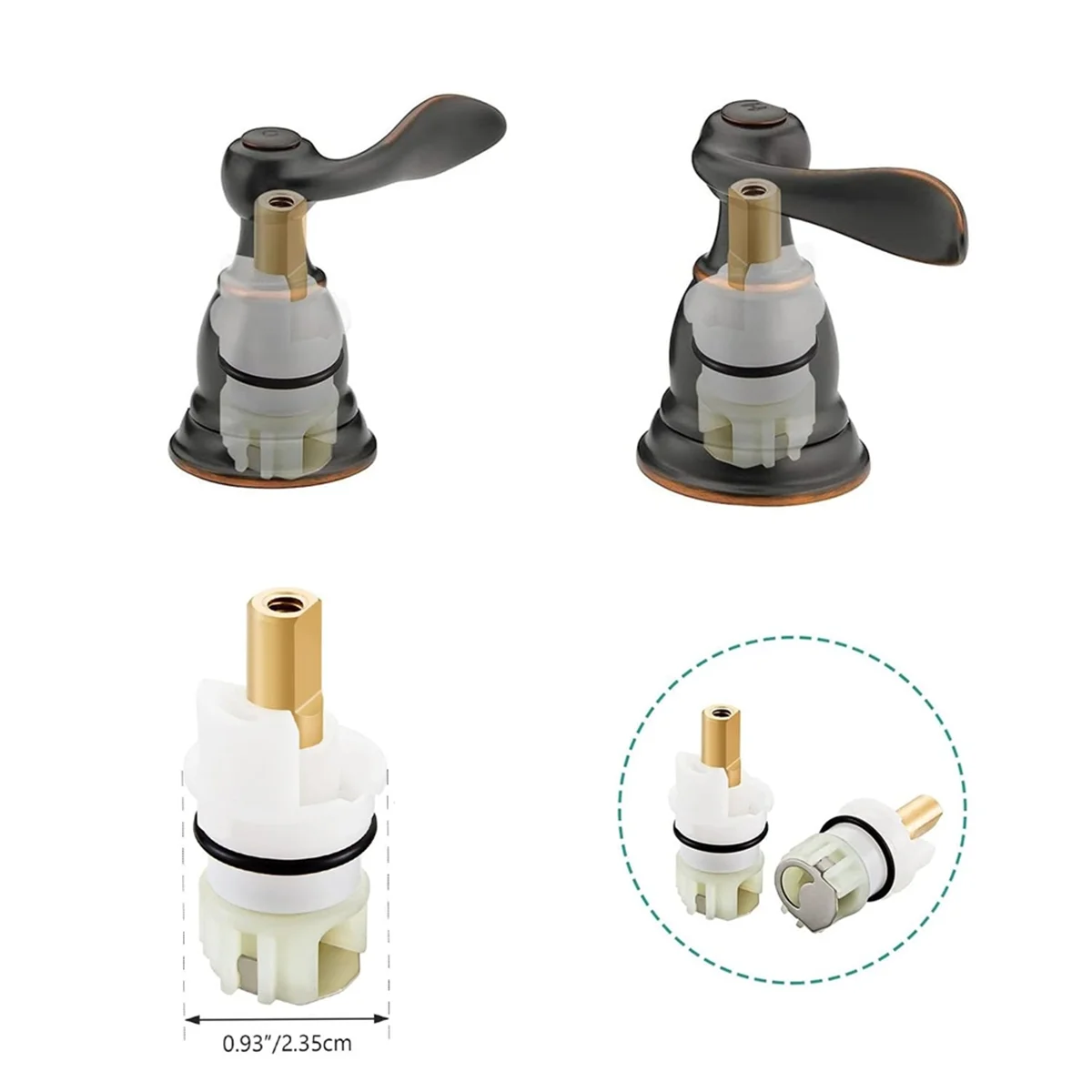 Popular_RP25513 Faucet Stem Replacement for Delta Two Handle Faucet Repair