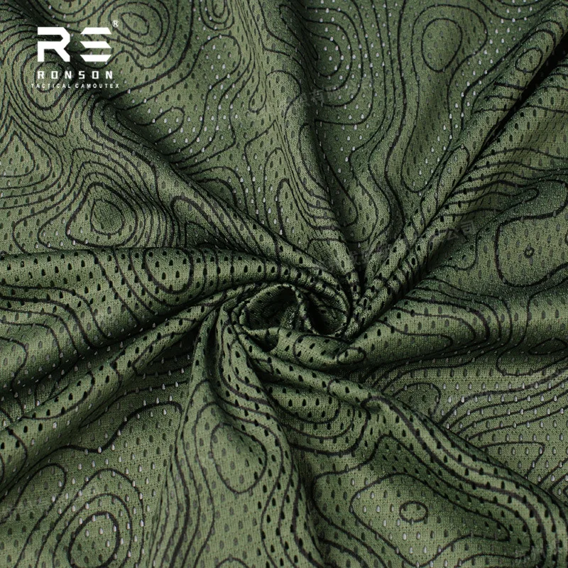 Tejido malla camuflaje negro transpirable – Ligero secado rápido - imagen 4