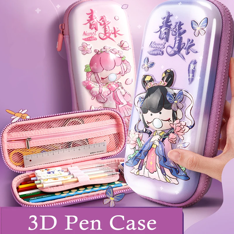 3D EVA Cartoon School Pencil Case Large Capacity Estuche Stationery Pen Pooch Ins Storage Box  Bag Trousse Scolaire for Student