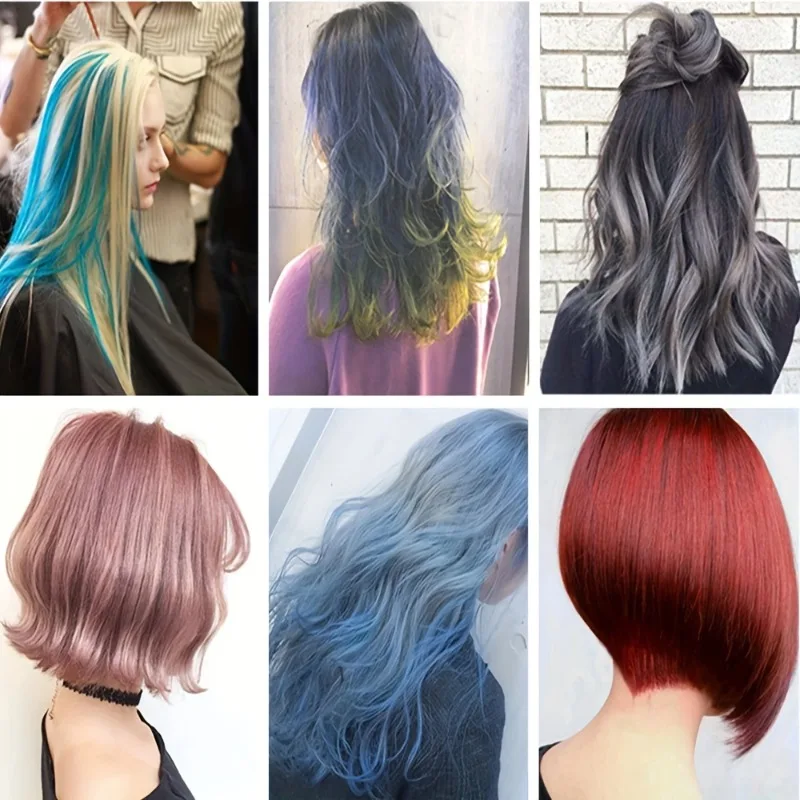 전문가용 헤어 컬러링 세트 (브러쉬, 볼, 하이라이트 포일 포함) 가정용 DIY 헤어 컬러링 살롱 헤어 스타일링 도구