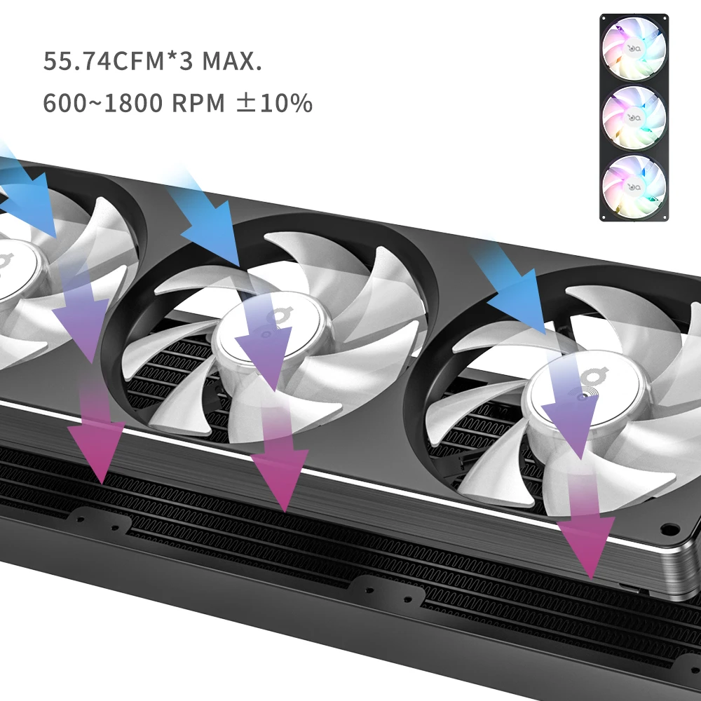 Aigo SP 240/360 ミリメートル統合 Cpu クーラー ARGB 液体クーラー PC
