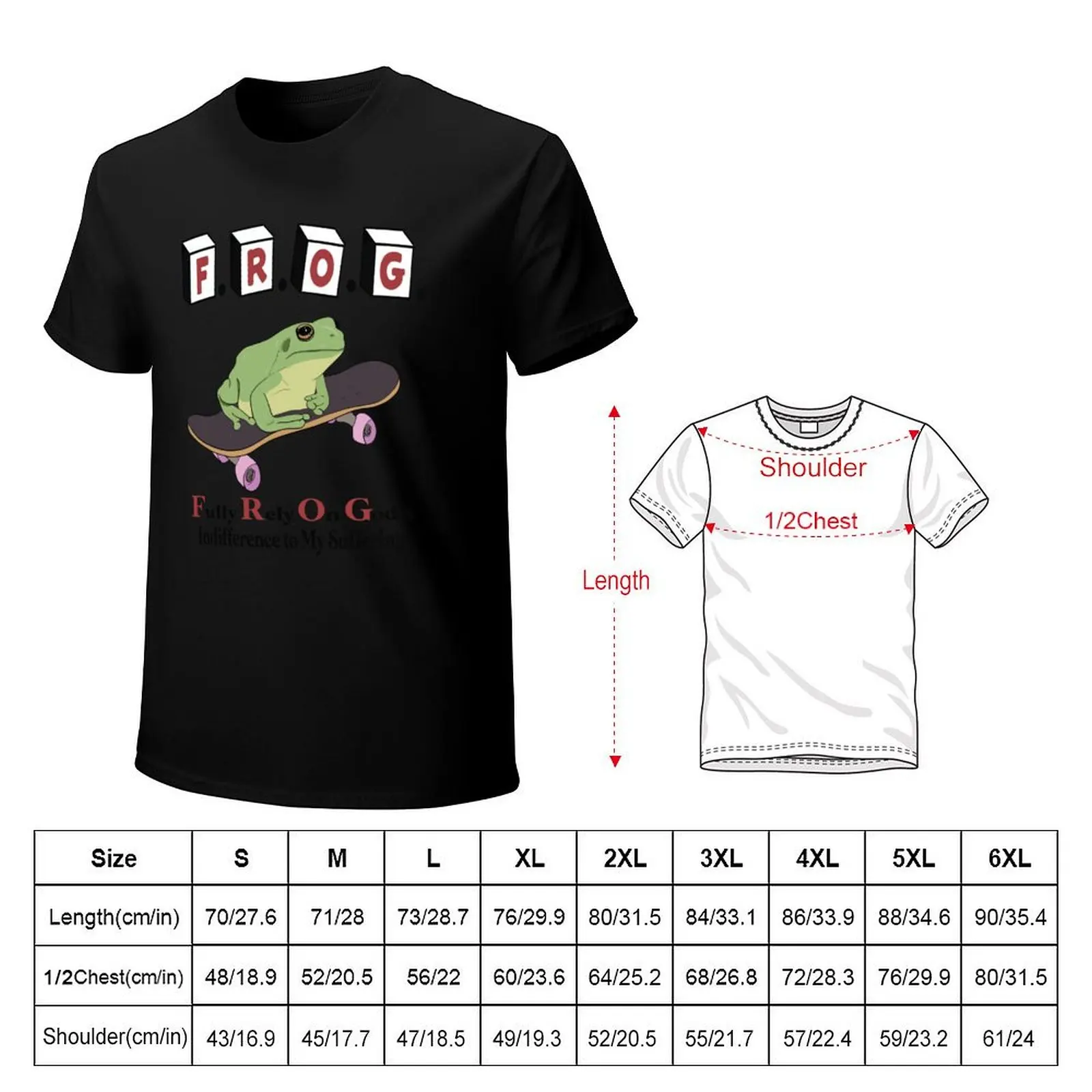 Frog Fully Rely On God's Indifference To My Suffering T-Shirt Basic Comfort Fit T-Shirt for Men