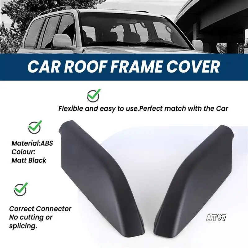 

Car Roof Rack Cover Baggage Slide Rail Protection Lid 6349260040 For Toyota Land Cruiser Prado LC120 03-09