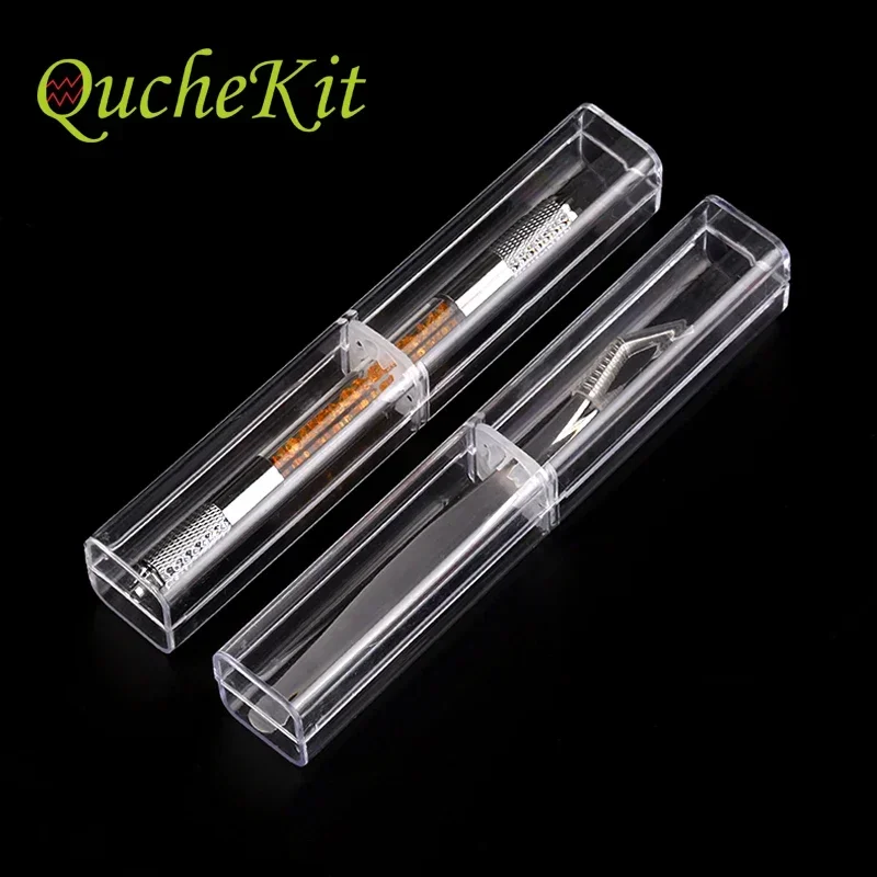 10Pcs/Lot Luxury Transparent Acrylic Pencil Case Pen Gift Box Upscale Business Gift Box Office School Supply Office Accessories