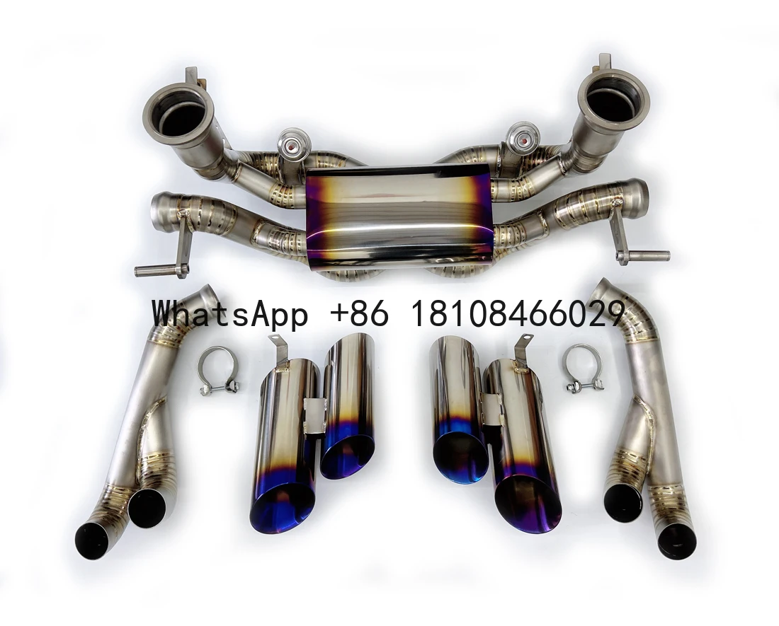 

Fits 2015-2019 Lamborghini Huracan LP580 LP610 Titanium Catback Exhaust System