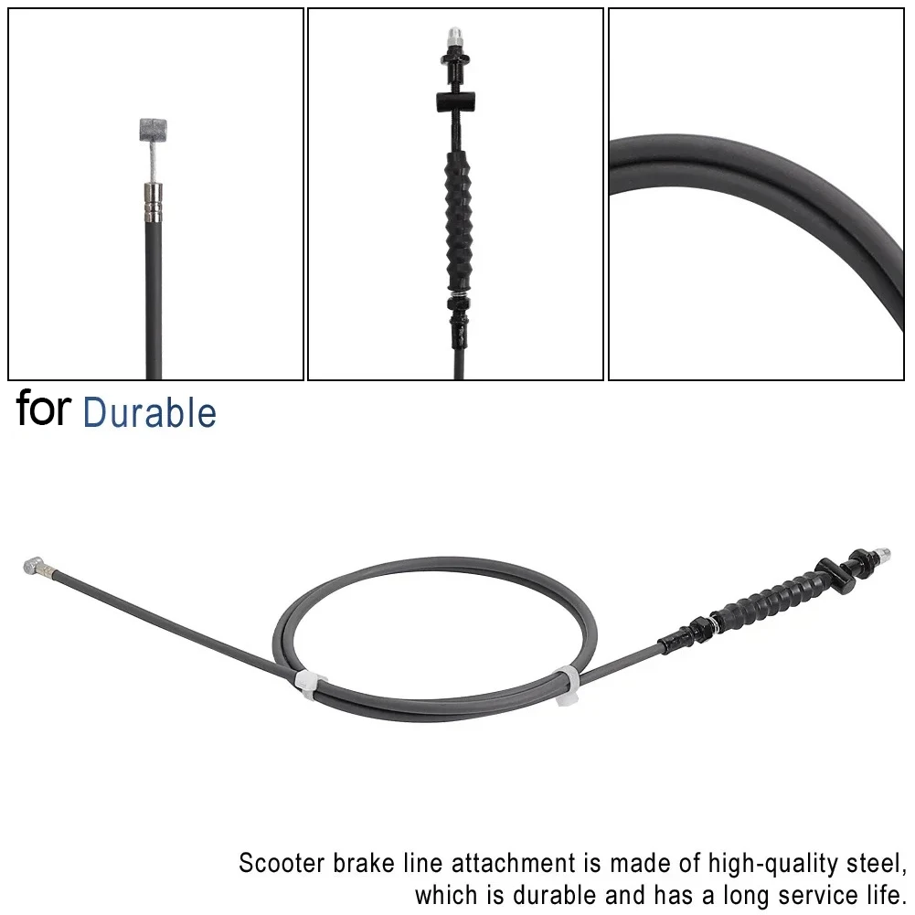 كابل فرامل العجلات الأمامية الكاملة لـ -Segway -Ninebot MAX G30 E-Scooter - مجموعة خط سحب الفرامل جزء بديل ضروري