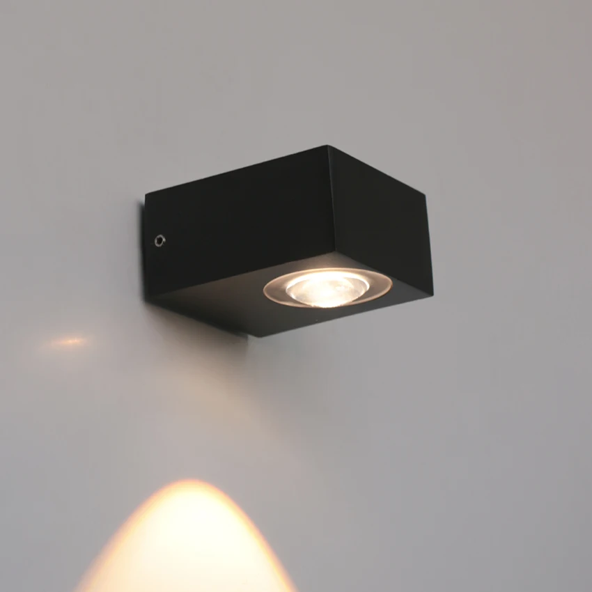 Lampada da parete impermeabile per esterni/interni a LED da 6 W per illuminazione decorativa da giardino, portico, soggiorno, corridoio dell'hotel e camera da letto