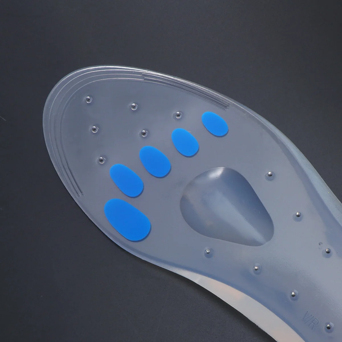 Pair Breathable Silicone Insoles Size 44 Shoe Inserts Arch Support Heel Cushion Foot Pads for Relieving Plantar Fasciitis Pain