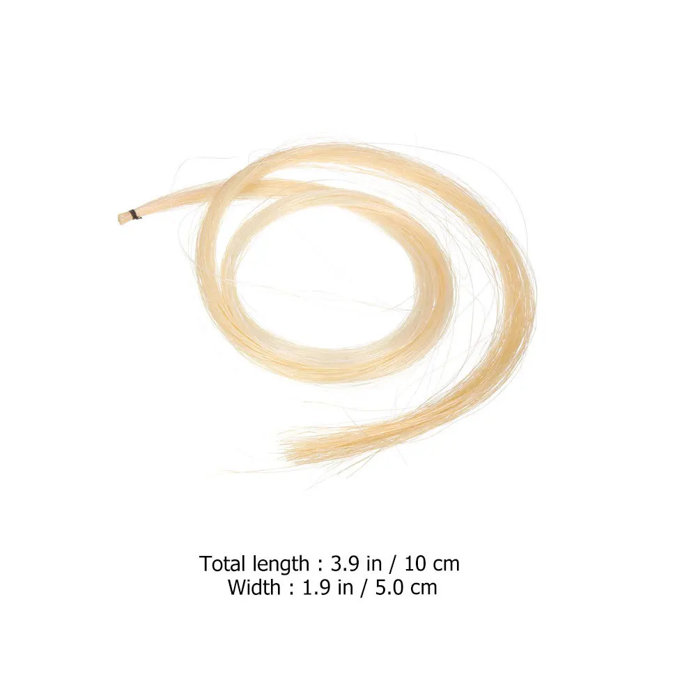 4 قطعة قوس الكمان الشعر الأبيض الحصان الذيل المواد الطبيعية Rehair استبدال أداة الملحقات لوازم الكمان