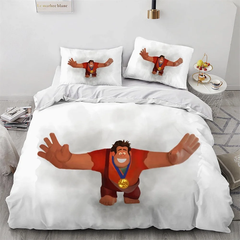 Disney Wreck-It Ralph Bedding Set 3D Printing Duvet Cover Anime Bedding Sets With pillowcase Children's Bedding Sets