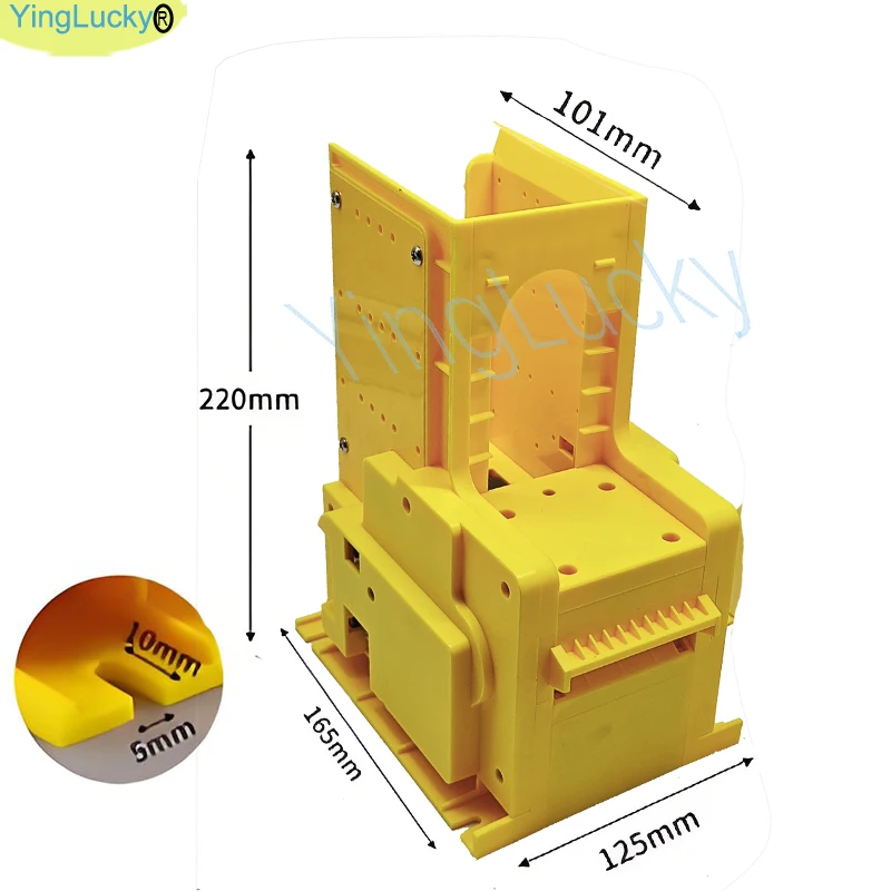 موزع بطاقات آلة تعمل بقطع النقود المعدنية يقبل أقصى نطاقًا من 6.3*8.6 سنتيمتر مجموعة آلة بيع البطاقات ذاتية الصنع #4