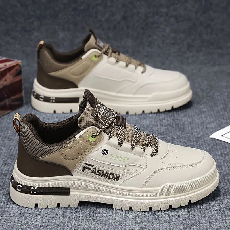 

New 2024 Men's Winter Shoes Waterproof Anti-slip Sports Heightening Work Boots Casual Office Shoes Trendy Boots
