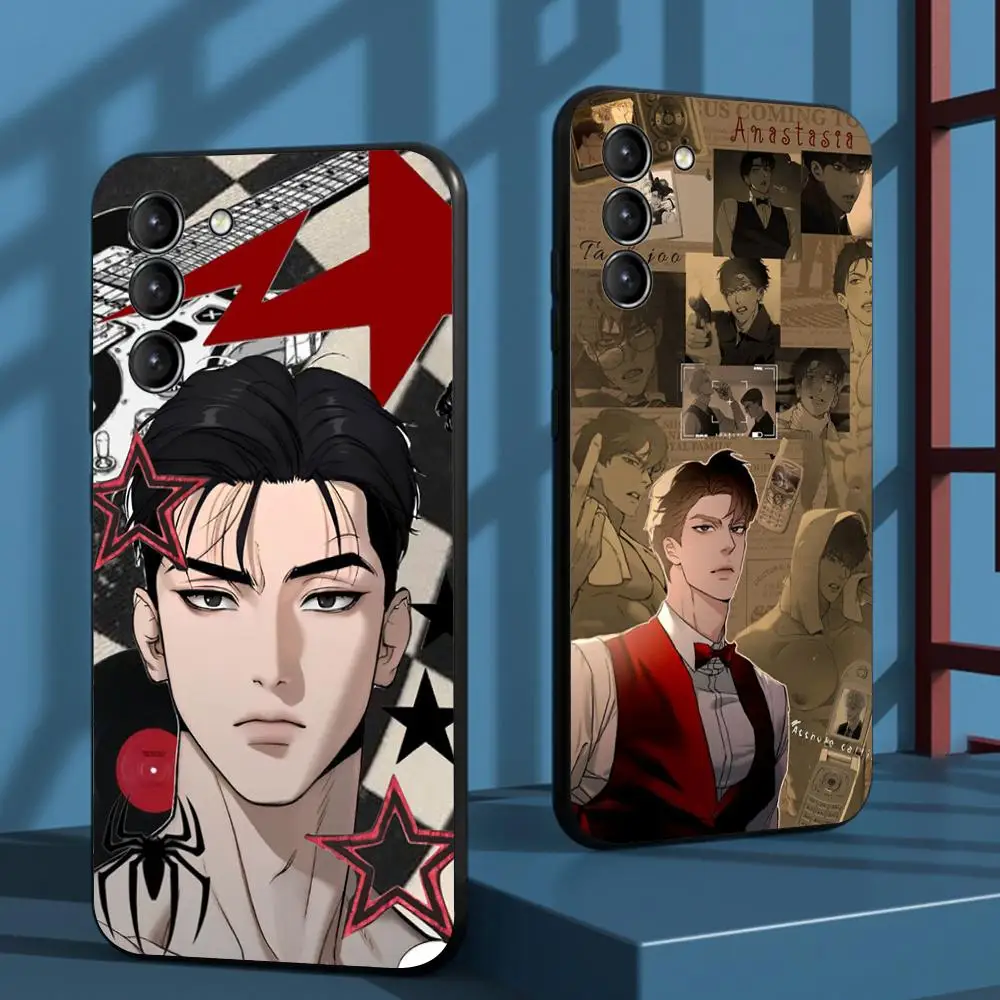 Codename anastasia Taekjoo koera anime Phone Case For Samsung Galaxy S26 S25 S24 S23 S22 S21 Plus Ultra Note20 Soft Black