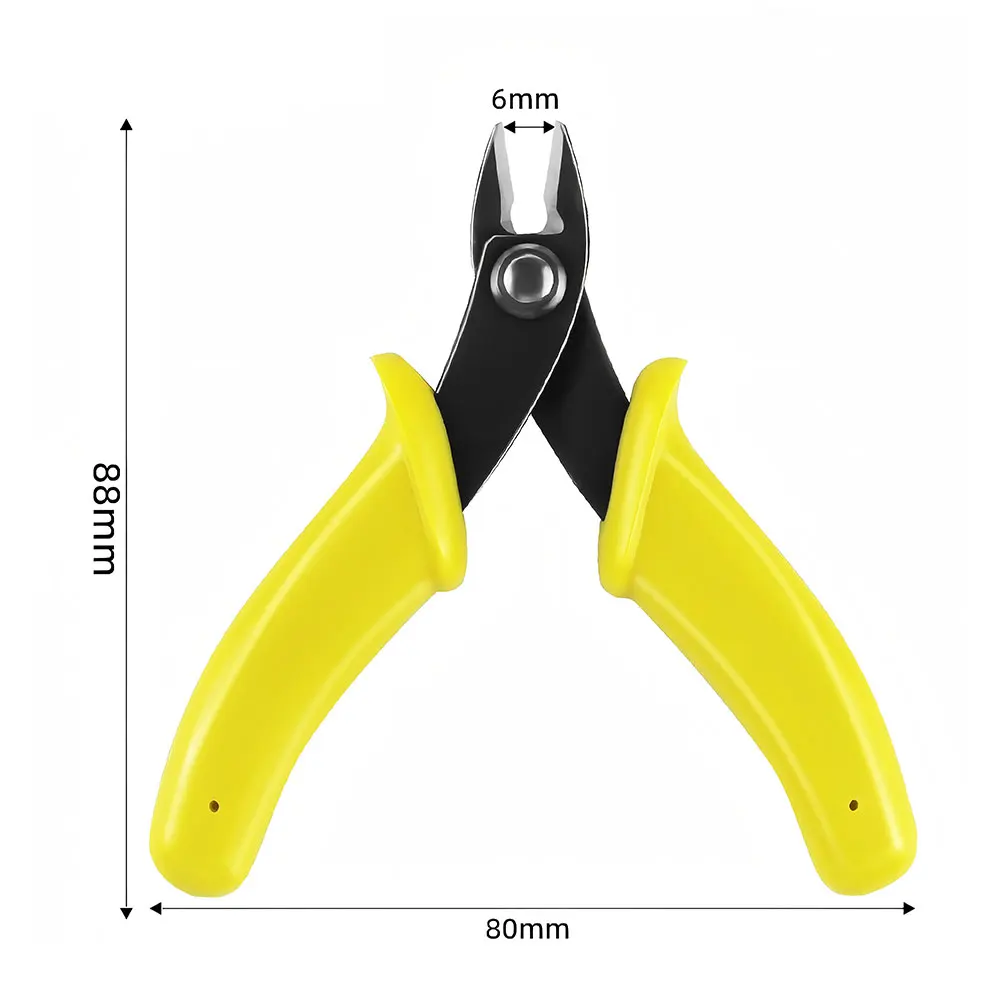 Mini Diagonal Side Cutting Pliers 3.5 inch Cable Wire Flush Cutter for Jewelry Model Making Tools