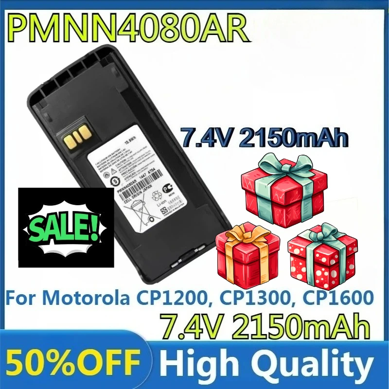 

For Motorola CP1200, CP1300, CP1600, CP1660, CP185, CP476, CP477, EP350 Radio 2150mAh PMNN4080,PMNN4081,PMNN4082 Battery