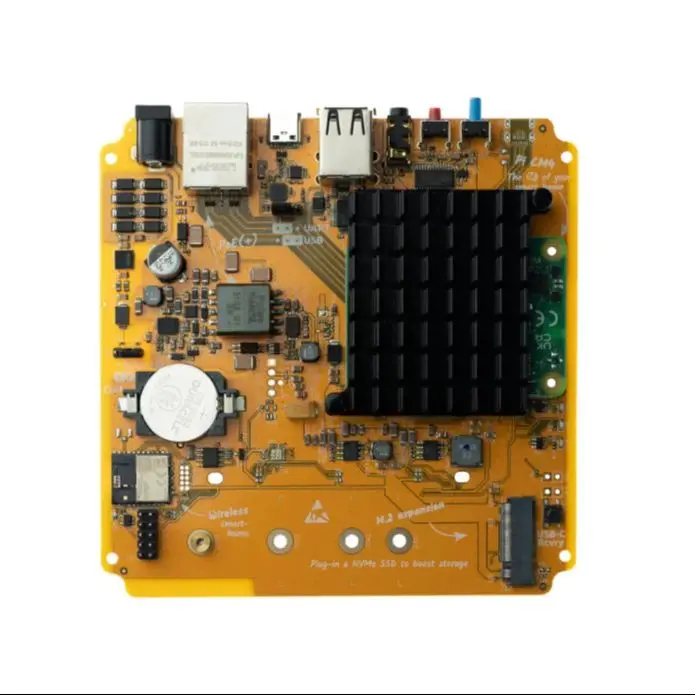 Imagem -03 - Placa de Desenvolvimento Padrão Amarelo Raspberry pi Cm4 Home Assistant com Fonte de Alimentação de Porta de Rede Poe