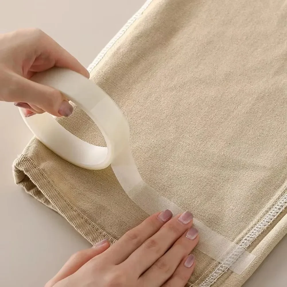 10Yards Cotton Paper Double Sided Tape Ousehold Repair DIY Sewing Crafts Lining Garment Tape No Sewing Required