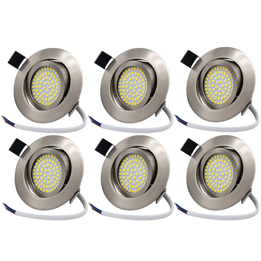 6-Piece LED Hotel Light Bulb 5W 220-240V Warm White Daylight Living Room Lamp Down Light Hallway Bulb Corridor Light No Driver