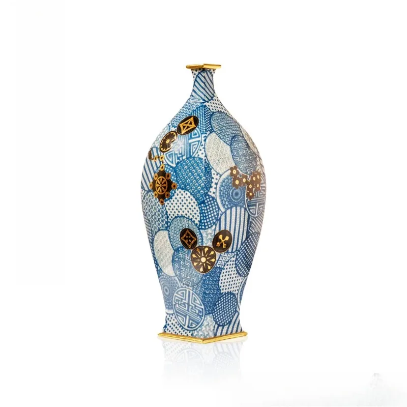 Wind vase living room flower arrangement Song style aesthetic atmosphere decorative flower ornament