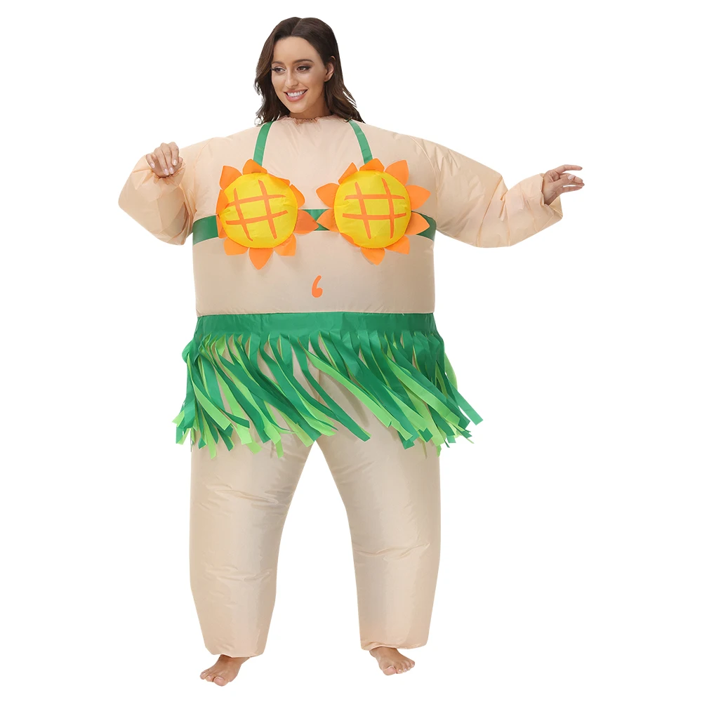 

Inflatable Costume Ballet Sumo Adult Funny Blow Up Suit Halloween Funny Dress Up Costume