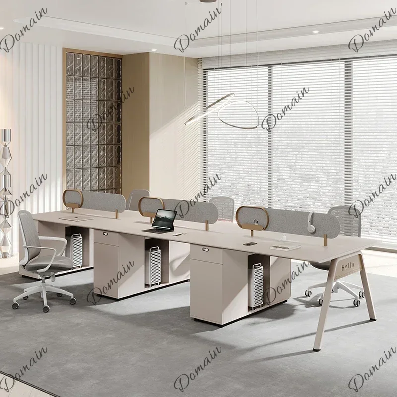 XX Long Luxury Office Desk Modern Study Computer Gaming Decoration Office Desk Conference Crafts Meuble Bureau Salon Furniture