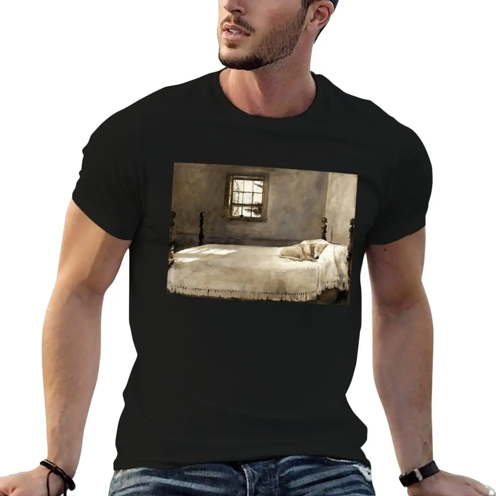 master bedroom painting T-Shirt street wear baggy shirts quick-drying shirts graphic tee men