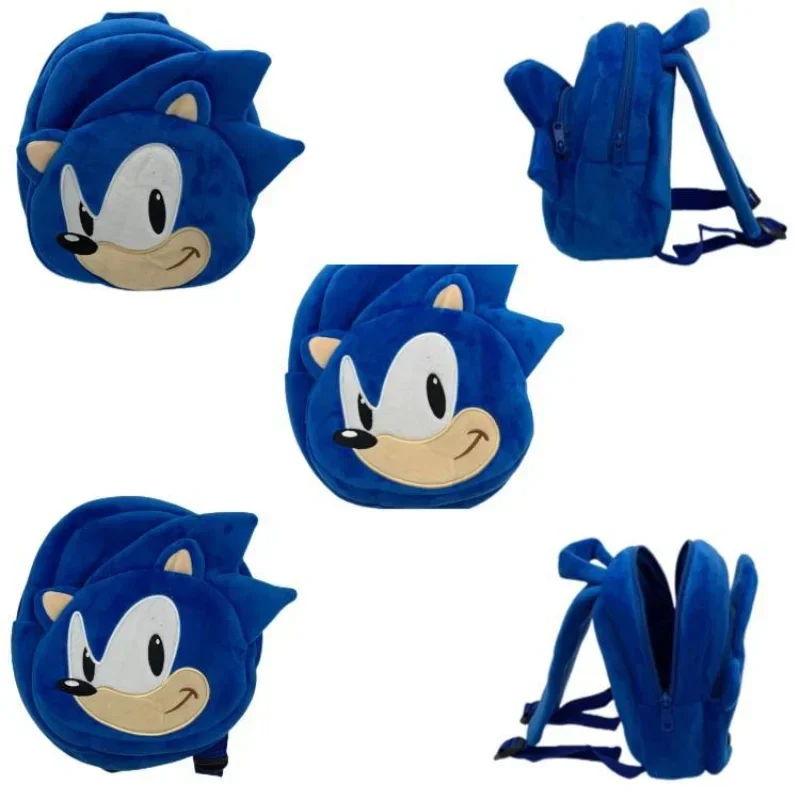 Gifts Hedgehog Sonic Backpack High Appearance Game Kindergarten Children Plush Coin Purse  Anime Cartoon School Bag Mochila