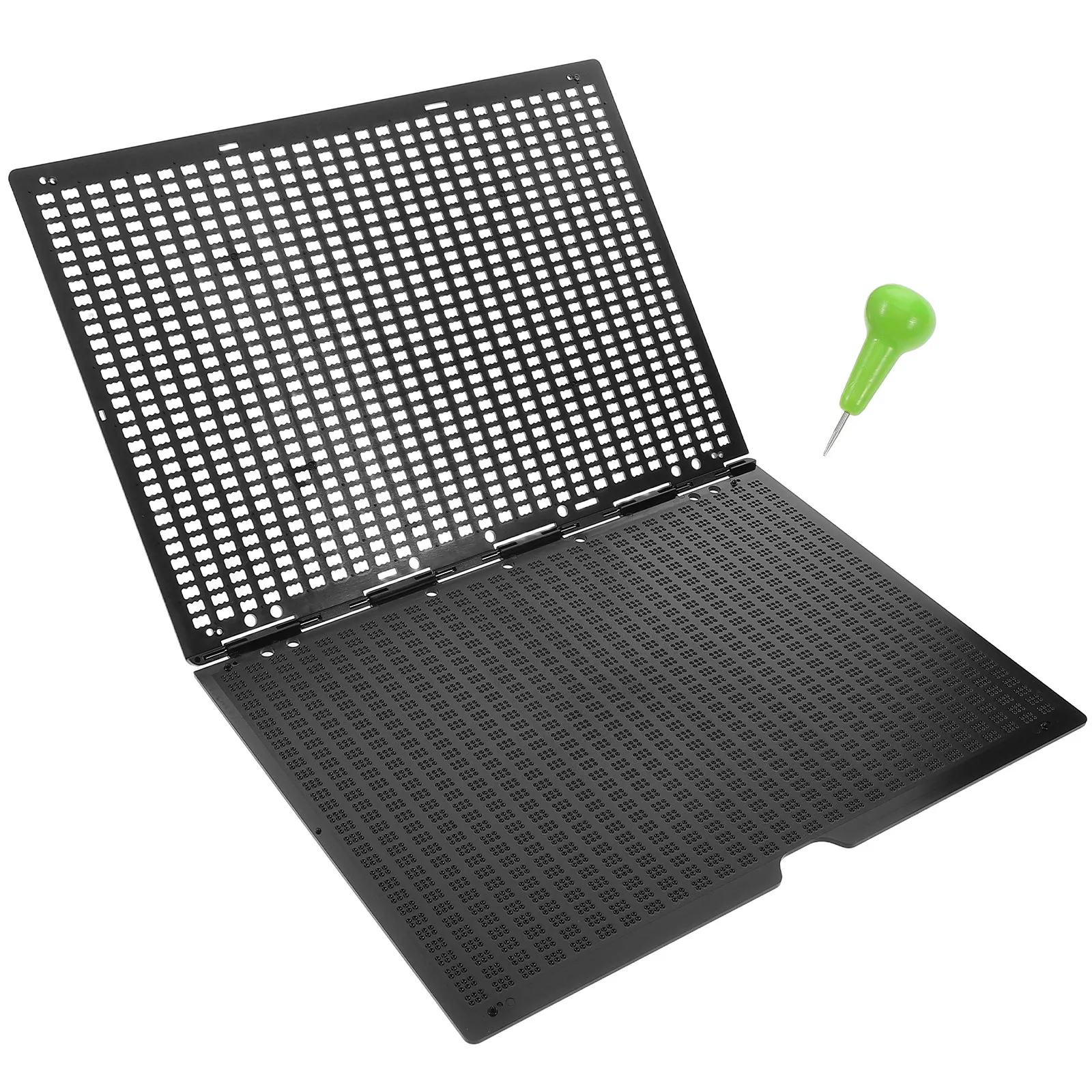 

30-секционная доска для письма по Брайлю: повышенная прочность, четкие символы, идеально подходит для обучения грамоте по Брайлю, универсальный набор для начинающих