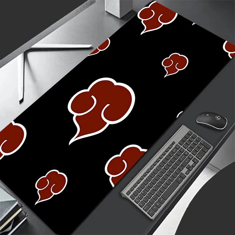 Computer Keyboard Mouse Pad Anime Gaming Accessories Table XXL Gamer Carpet Desk Mat  Japanese Red Clouds Pc Mousepad