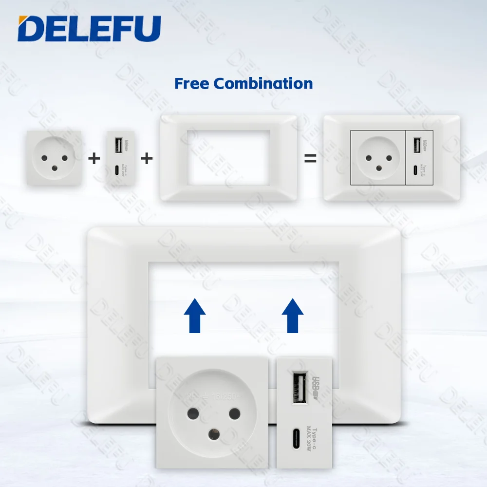 DELEFU Panel White SC31 SC70 SC80 Series 118mm145mm195mm Multiple Specifications Available, DIY image 5