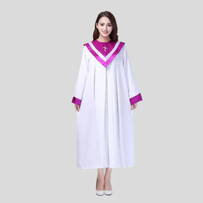 

Costume Wedding Women Christian Church Choir Hymn Holy Costume Christian Sing Dress Garments Nun Jesus Class Service Outfit 90