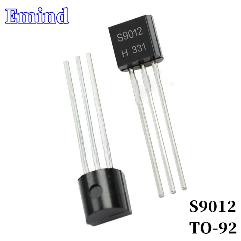

100/200Pcs S9012 DIP Transistor TO-92 Type PNP Bipolar Amplifier Transistor 45V/100mA
