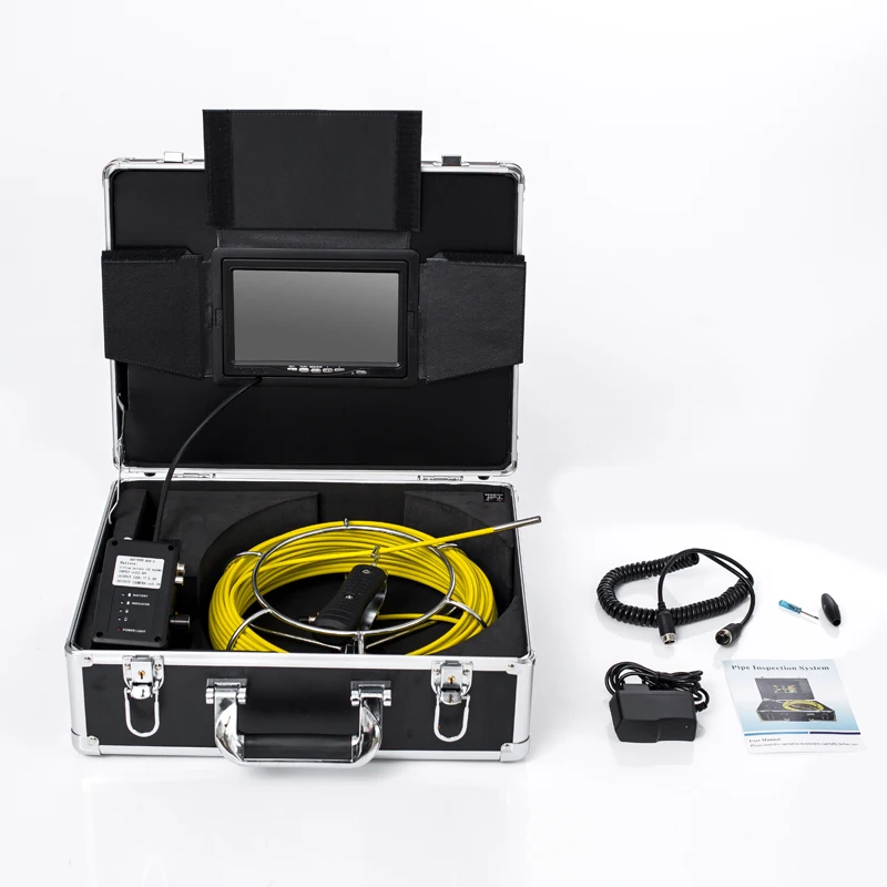 100ft Drain Camera Snake 6.5mm Adjustable 6 LED Endoscope with DVR Dome Camera for Night Vision for Plumbers