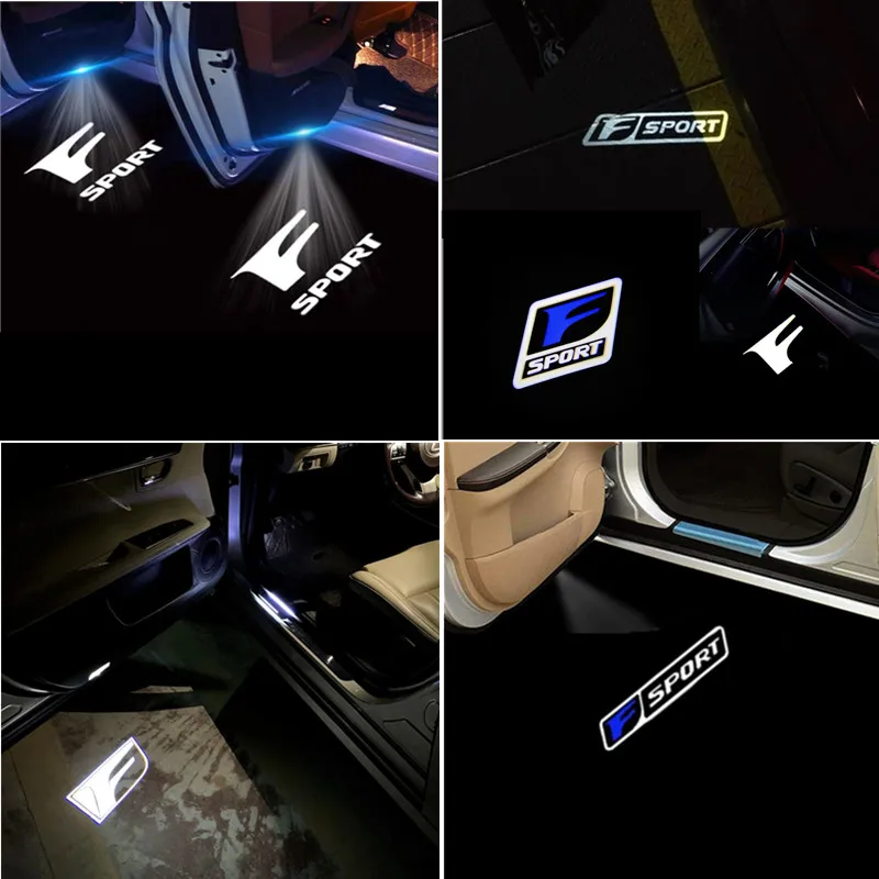 Led emblema lâmpadas luzes da porta do carro luces projetor para lexus ux ux250h is250 rx300 350 330 rx450h gx470 460 is200 300 es300h s46