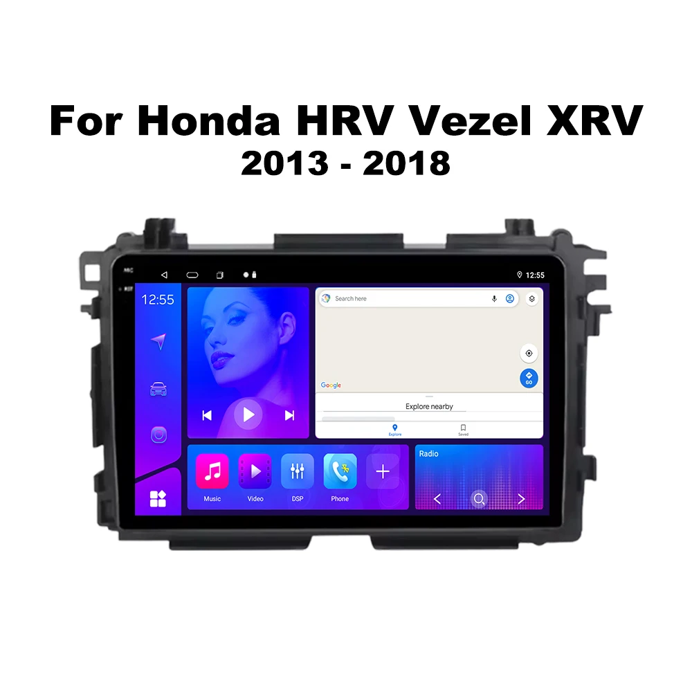 Android 14 For Honda HR-V HRV XRV Vezel 2013 - 2017 2018 2019 android Auto Wireless CarPlay DSP Car Multimedia GPS Car Radio