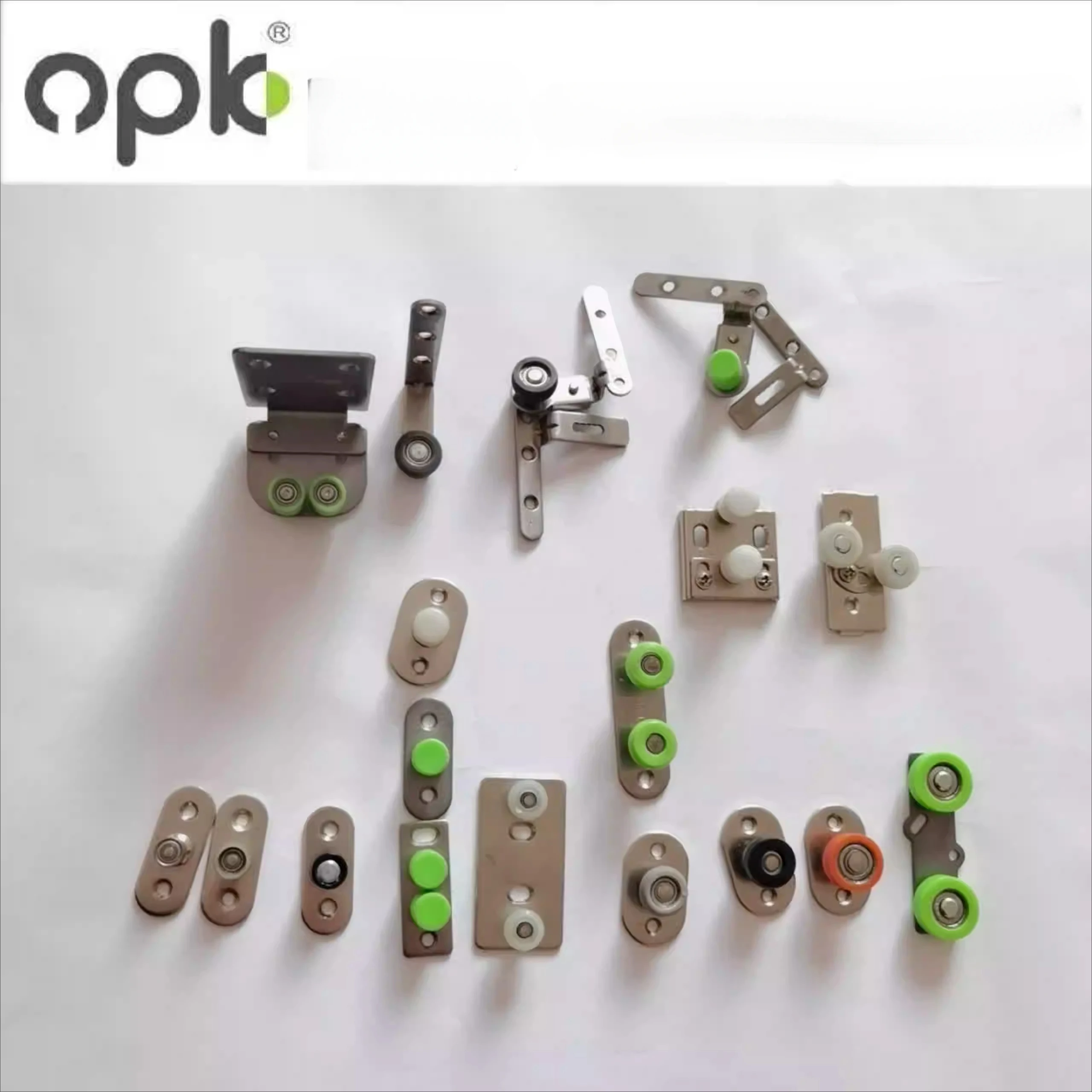 OPK Lifting Rail Sliding Door Limit Wheel pulley Lower Positioning Stop Swing Wheel for Sliding Door Double Bearing Positioner