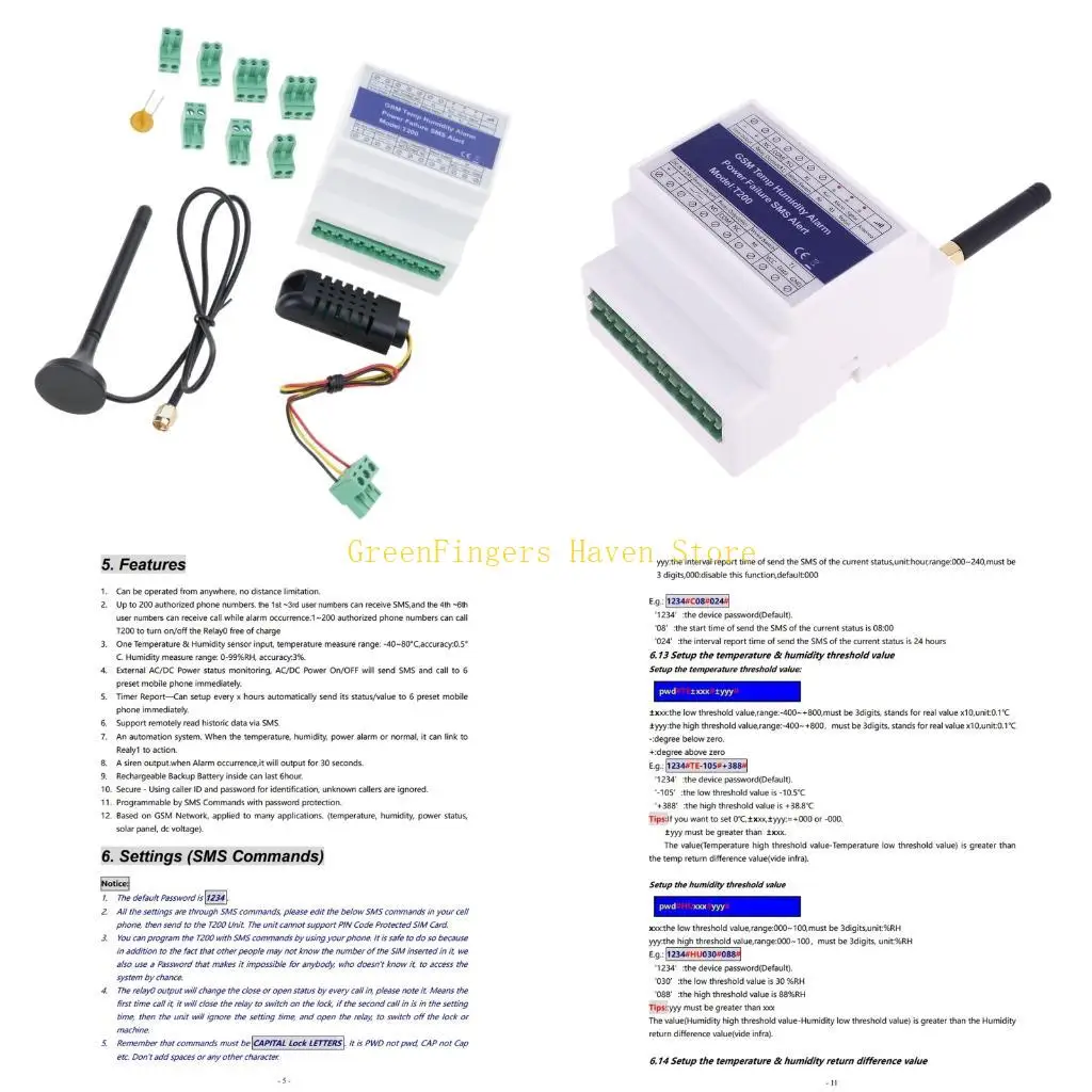 F68D GSM 3G 4G Temperature Humidity Power Monitoring for Remote Monitoring Site Temp Power Failure Alarm