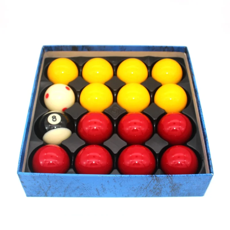 

Customized Red&yellow Special Design Billiards 50.8mm Pool Ball Set for Sale