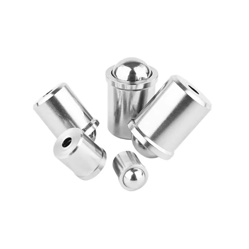 20pcs Ball Head Plunger Press-Fit C-PFSSN C-PFSSR 4/5/6/8/10-10P/20P 304 Stainless Steel Spring Plunger for Locating Positioning